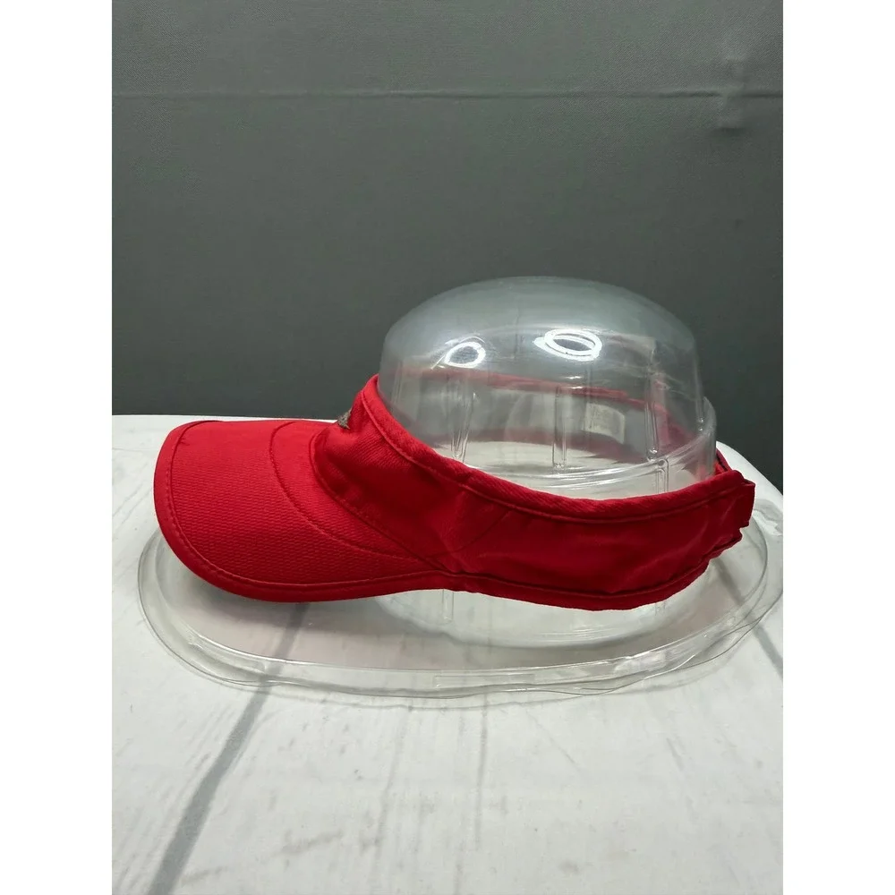 Nike Visor Unisex Red Adjustable Swoosh‎ Logo OSFA